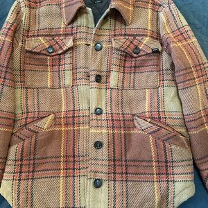 Prana Multi-Color Plaid Utility Jacket